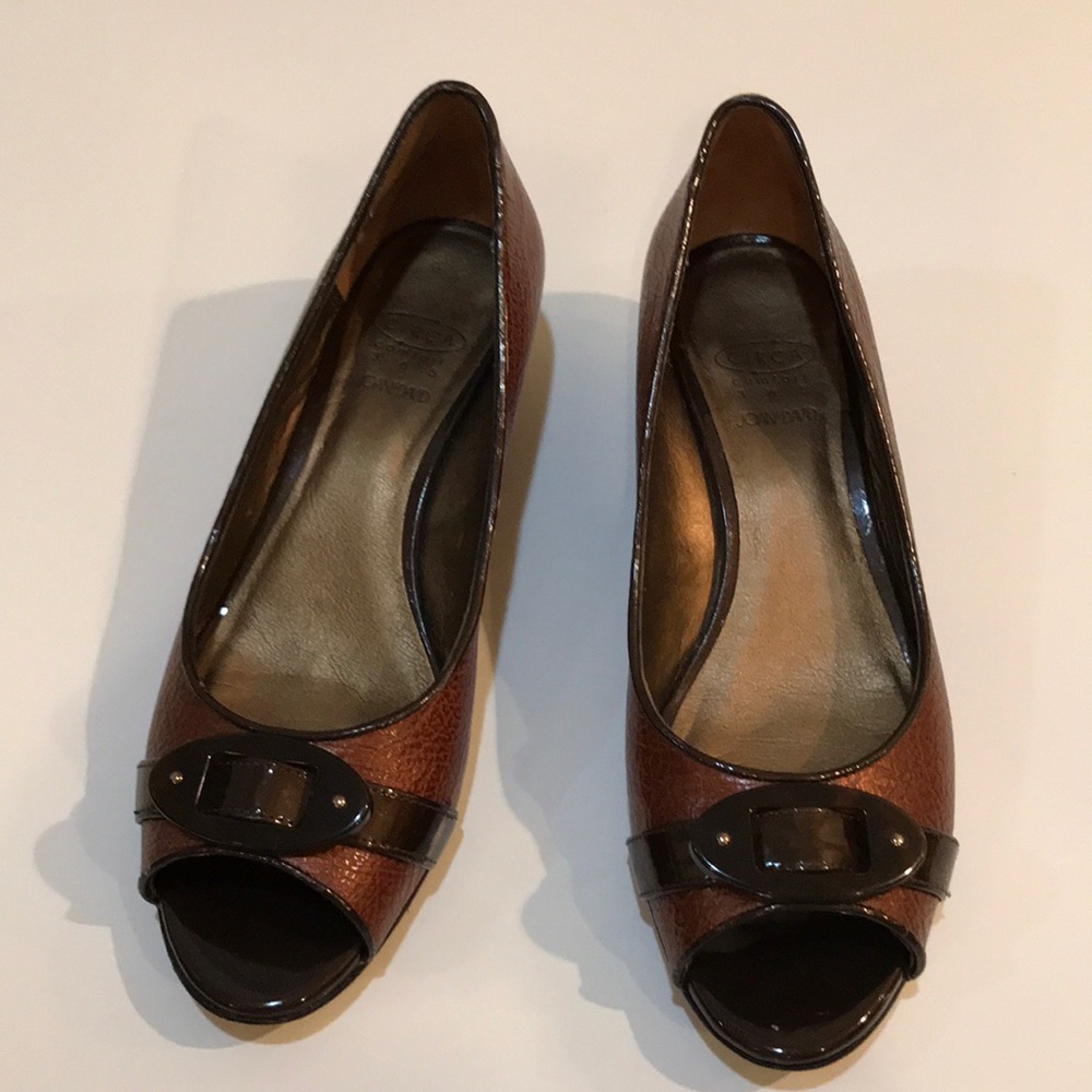 Circa Joan and David Patent Leather Wedge